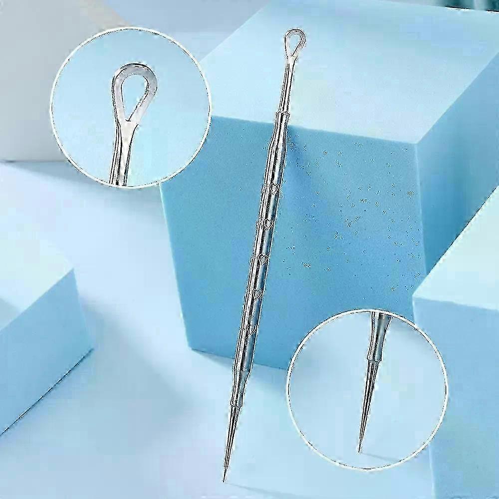 Blackhead Remover Pimple Popper Tool Acne Needle Removing Treatment Comedone Whitehead Popping Zit Nose Face Blemish Extractor
