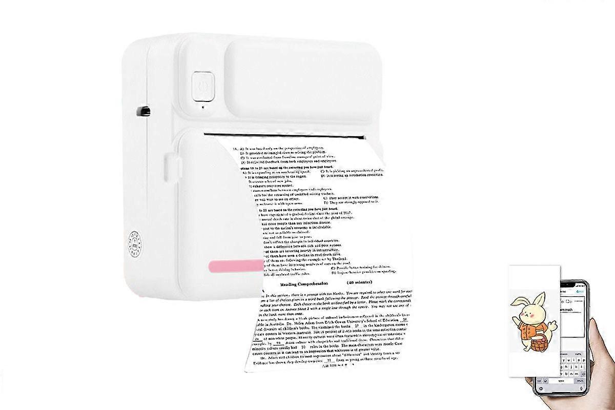 Mini Portable Compact Printer Wireless Pocket Thermal Printer With Rolls Paper