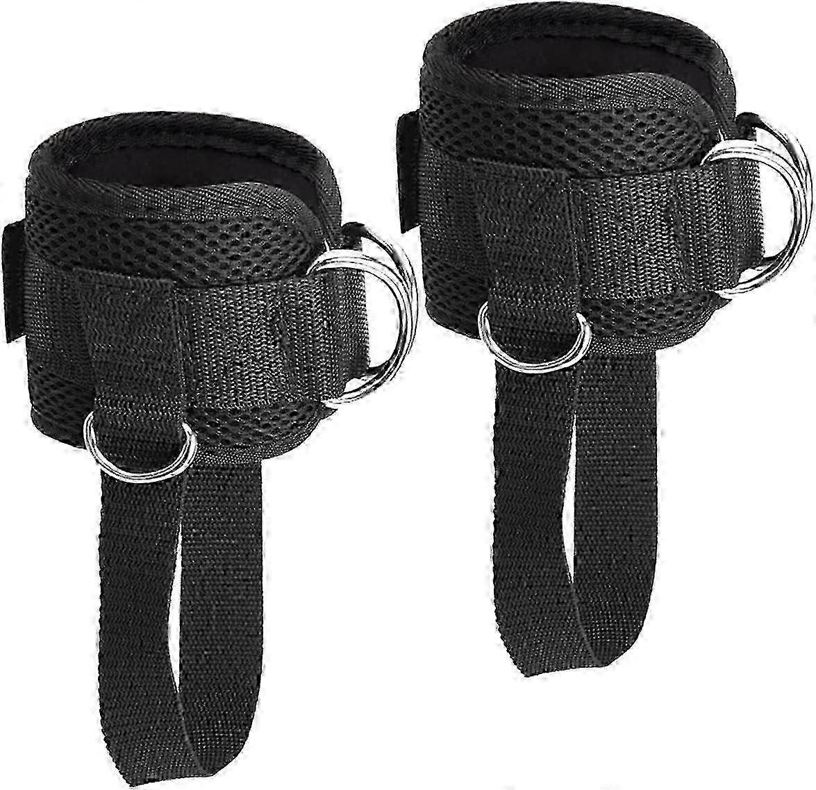 Ankle Strap for Cable Machine, 1 Pair Adjustable Ankle Cuffs for Working Out Cable Kickback