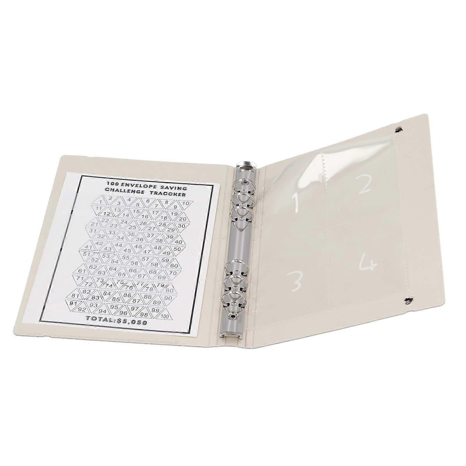 100 Envelopes Money Saving Challenge Binder Reusable A5 Budget Binder 25 Sheets Transparent Savings Challenge Budget Book for Money Management Green