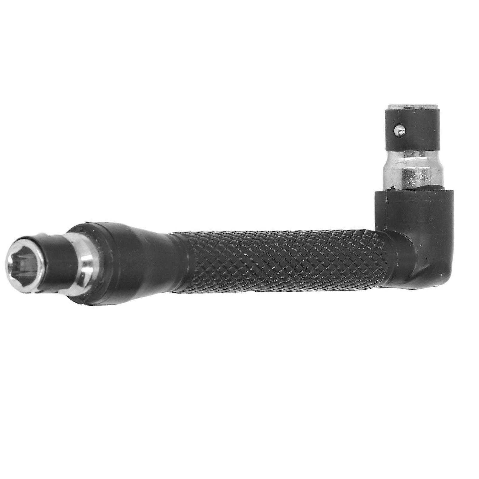 Double Head 90 Degree L Shaped 1/4in Hex Shank Socket Wrench Right Angle Screwdriver Adapter