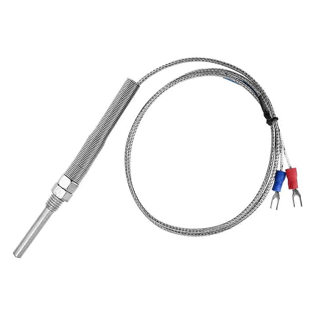 M8 Thread Type K Thermocouple 30mm Probe Temperature Sensor Wire 0-400℃ (1 m)