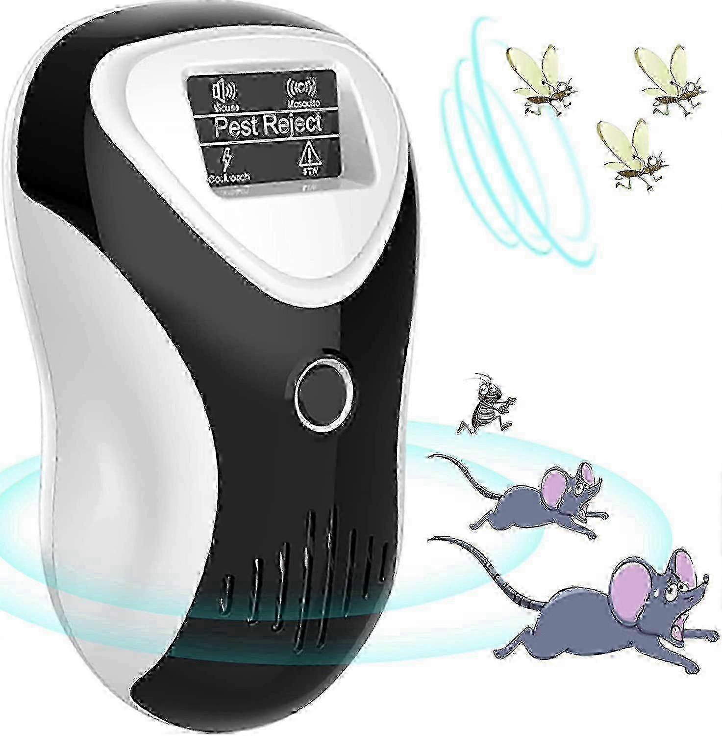 Ultrasonic Pest Control Device 4 Modes for Bugs Mice & Spiders