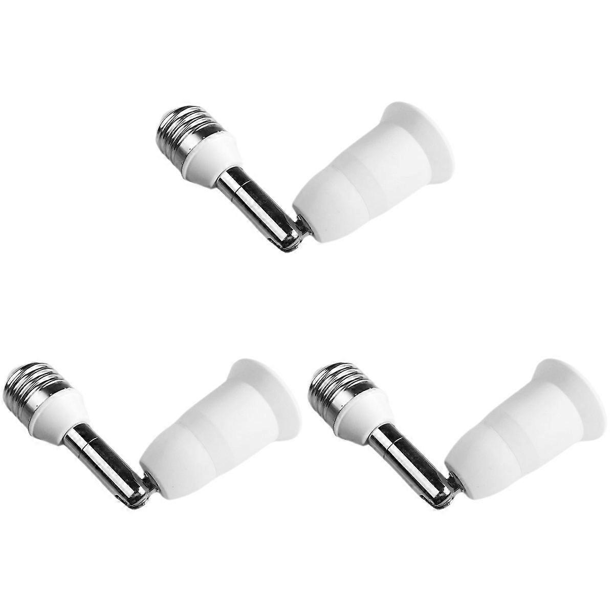 3pcs Bulb Socket Extender E27 Socket Adjustable Recessed Light Converter Light Socket