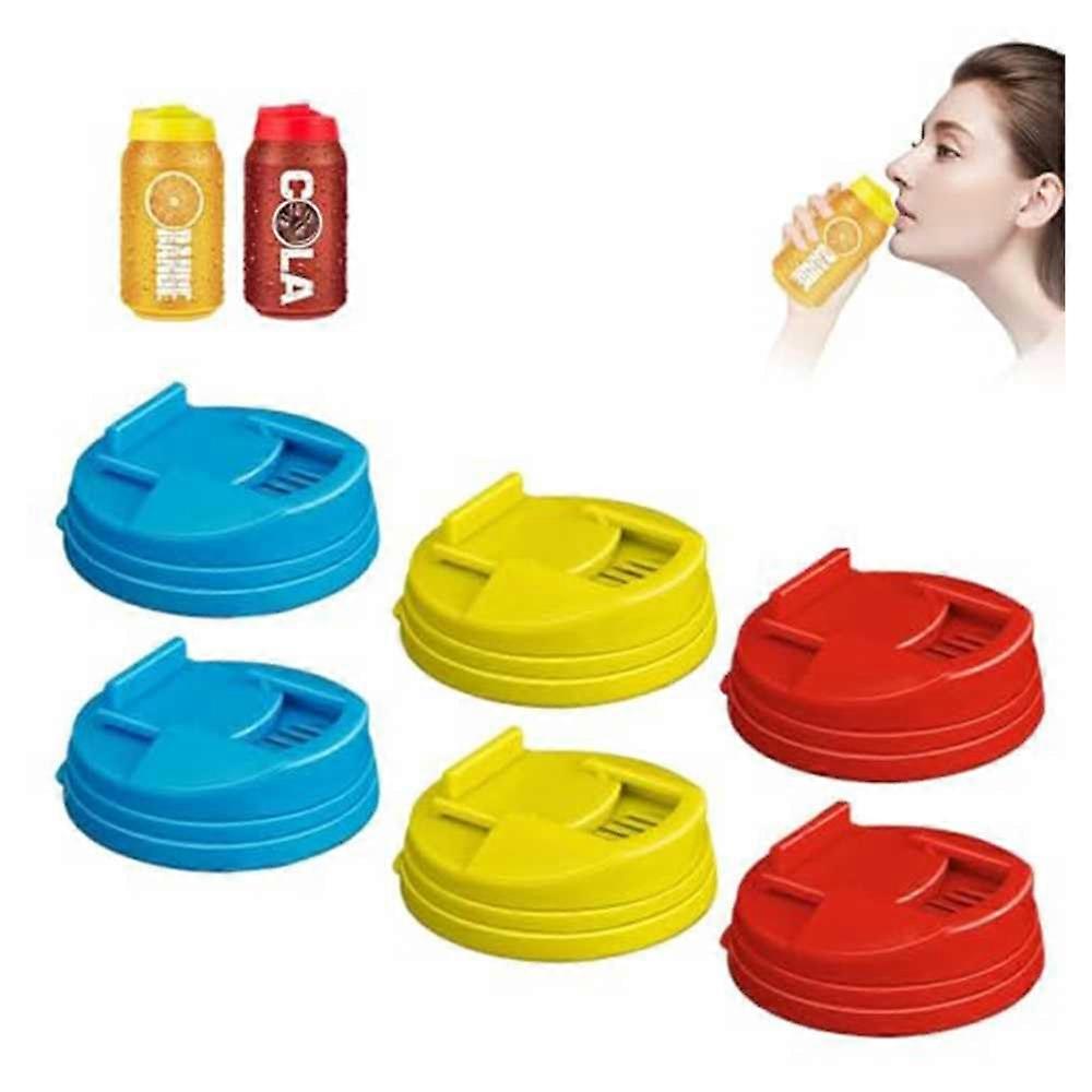 Soda Can Covers For 2.4 Inch Standard Size Cans Reusable Plastic Lid Round Protector Spill Proof 3 6 9 Pack