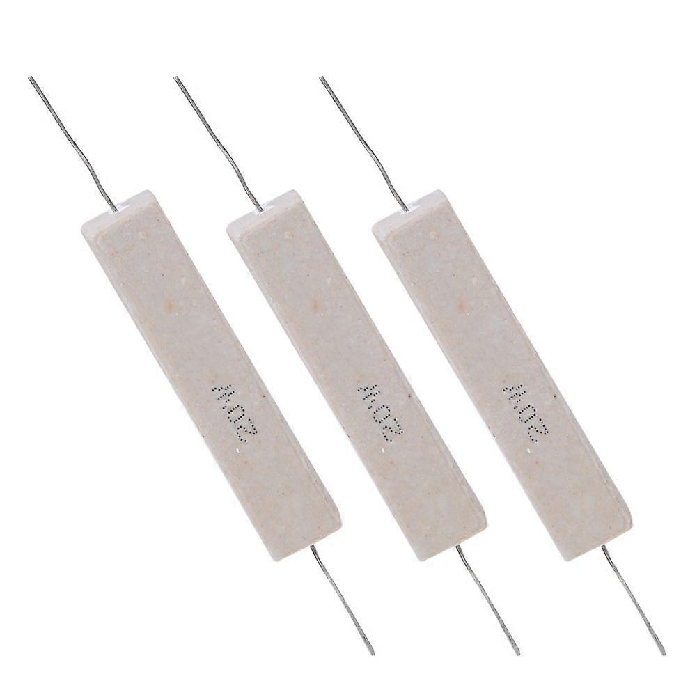 10Pcs Cement Resistor Power Resistance 5% High Accuracy for Printed Circuit Board 20W(2.2R)SH