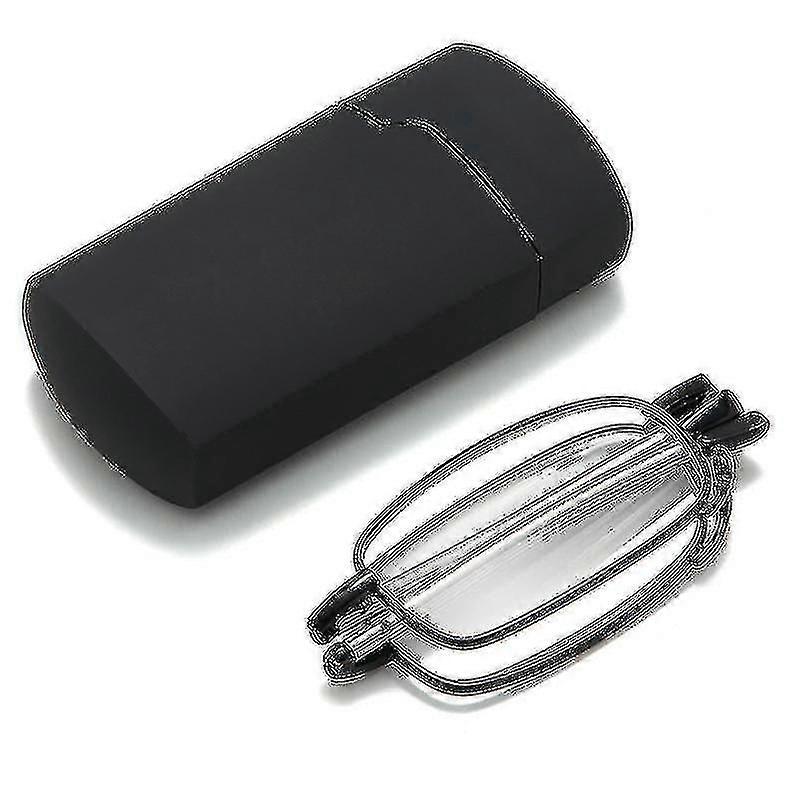 Secure Fit Armless Ultralight Foldable Reading Glasses With Universal Pod Case