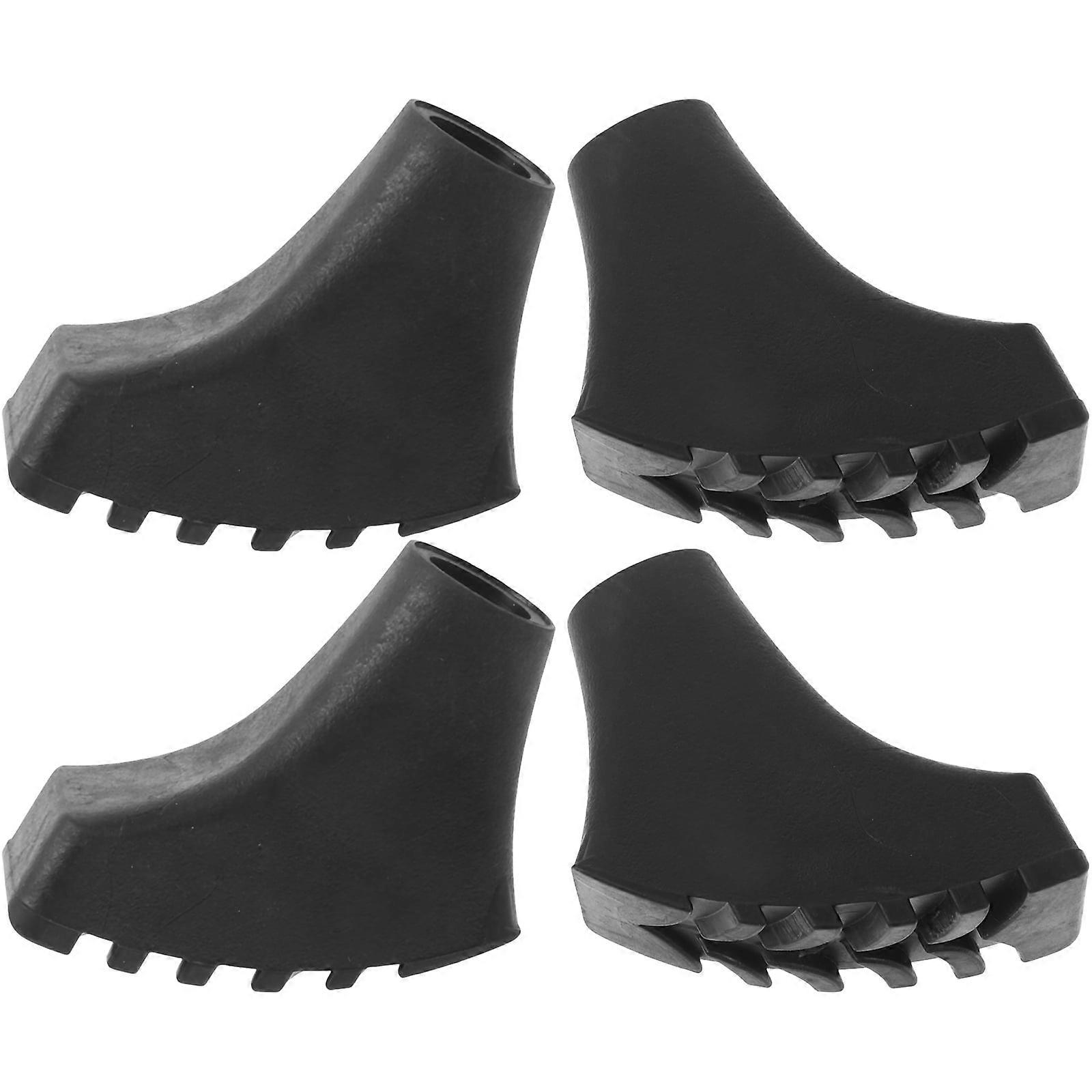 Sold 4Pcs Trekking Pole Tips Anti-skid Cane Foot Covers Nonstick Crutch Tips Anti-skid Hiking Pole Protectors