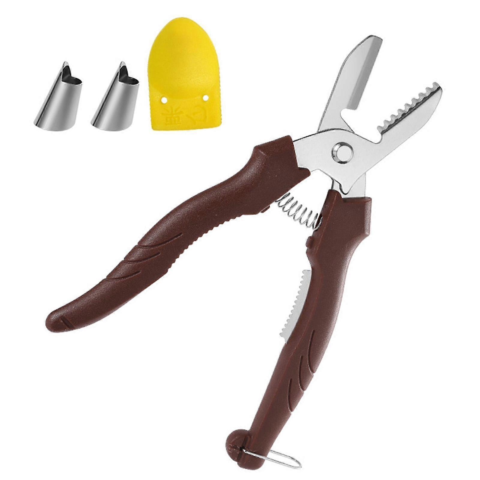 Multifunctional Nut Cracker Chestnut Shelling Tool Durable Chestnut Opener with Sharp Blade for Quick Shell Removal