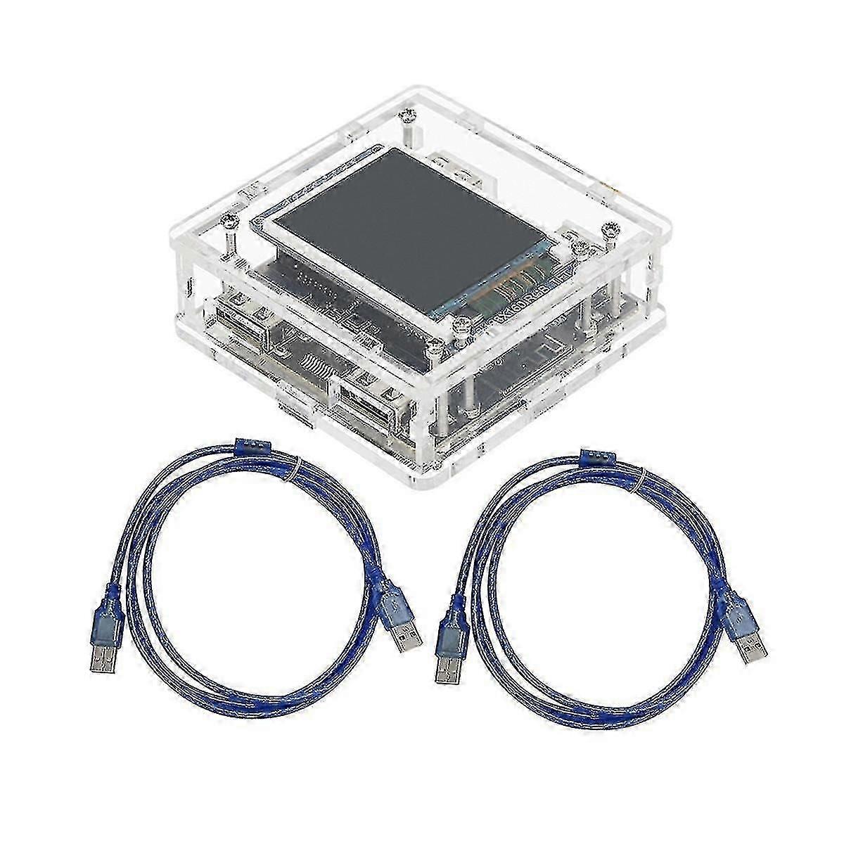 Dobbel USB-tastaturmusekontroller for 2 datamaskiner med LCD-skjerm, AI-automatisering og DMA-støtte