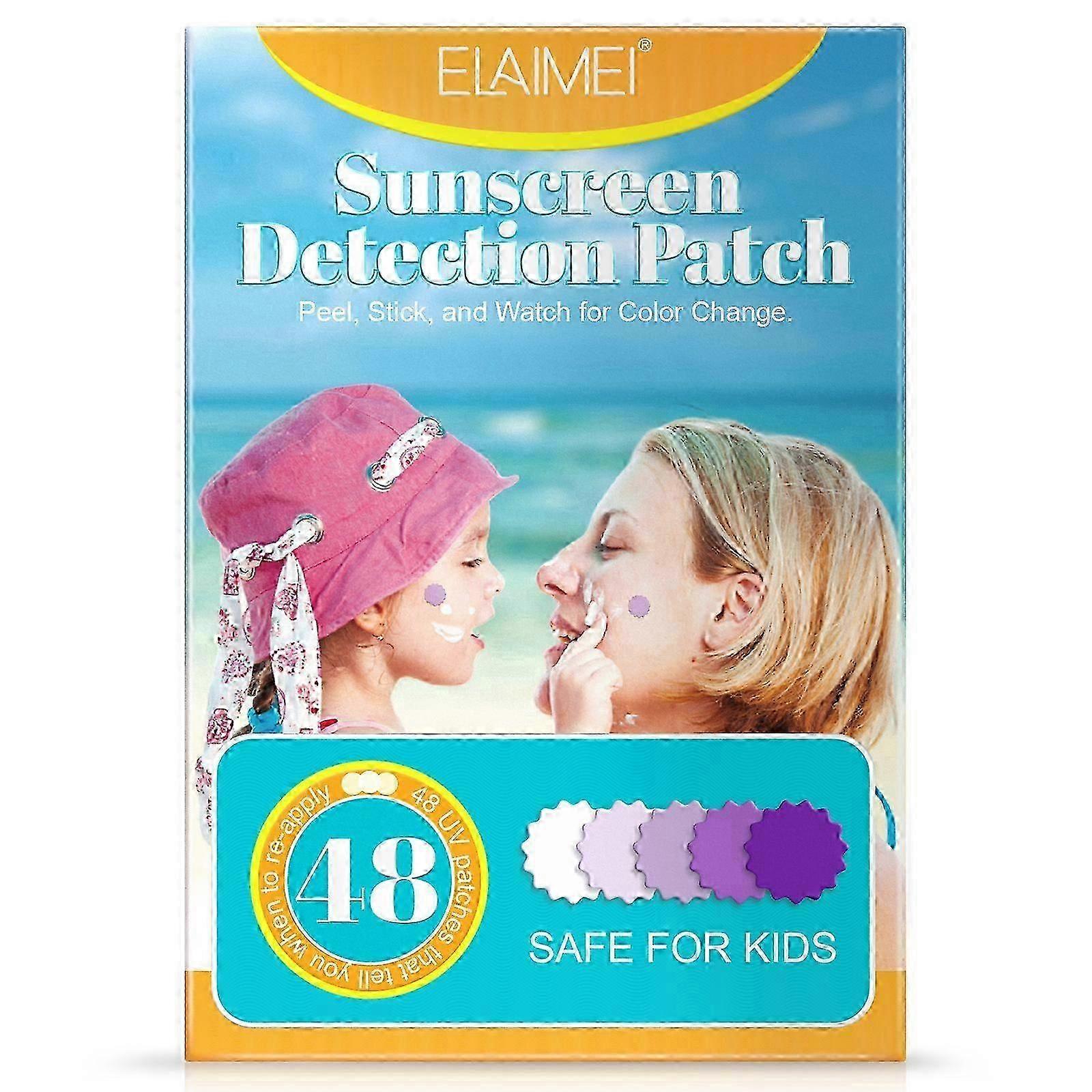 Uv Stickers Test Sunscreen Reapply Waterproof Face Applicator Patches Detection For Adults Body Prevent Sunburn Redness