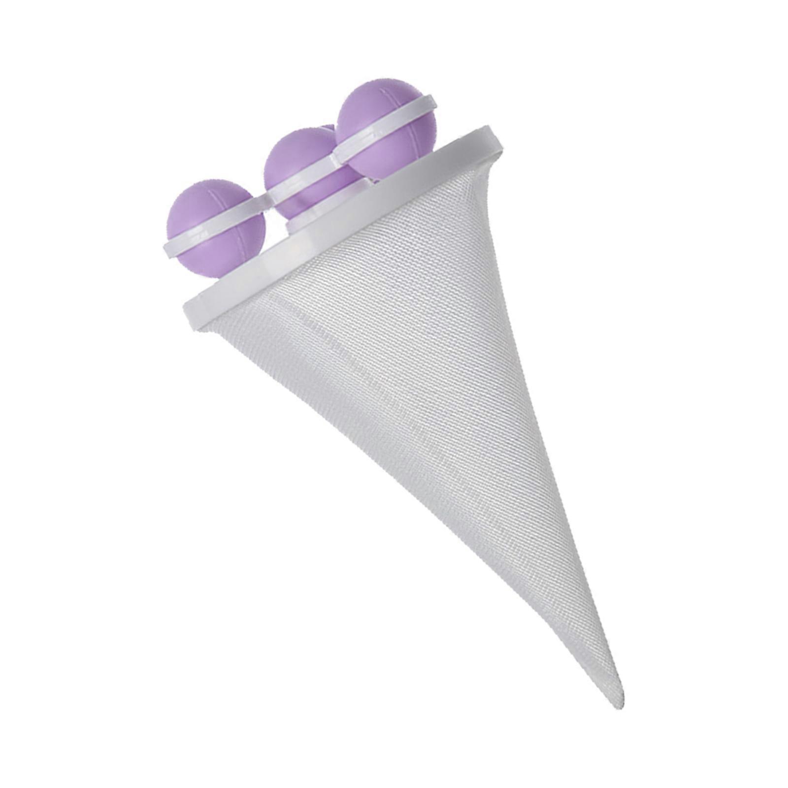 Nylon Washing Machine Lint Catcher Bag Reusable Laundry Floating Filter Universal Design Efficient Pet Hair Removal Tool  Purple