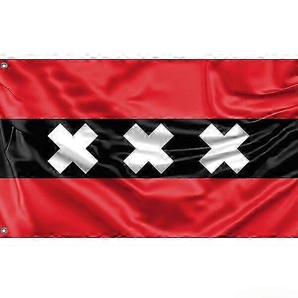 Amsterdam Flag for Outdoor Use, Durable Polyester Material, FG905