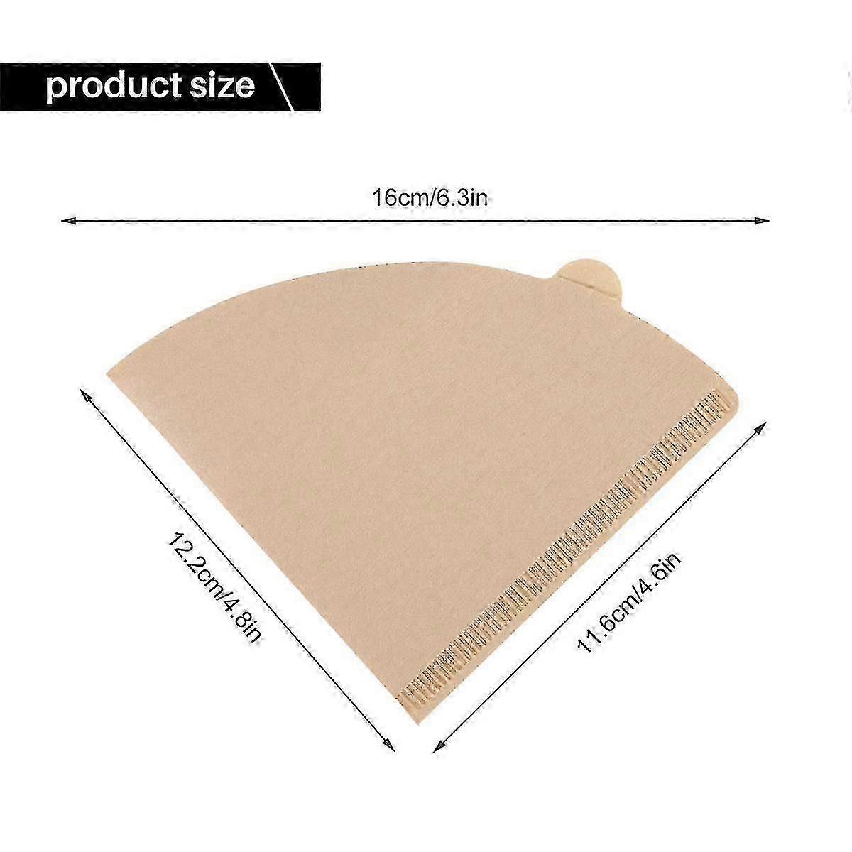 200pcs Coffee Filters , 2 Cone Paper,1-4 Cup,natural Paper Coffee Filter For V60,coffee Dripper Con