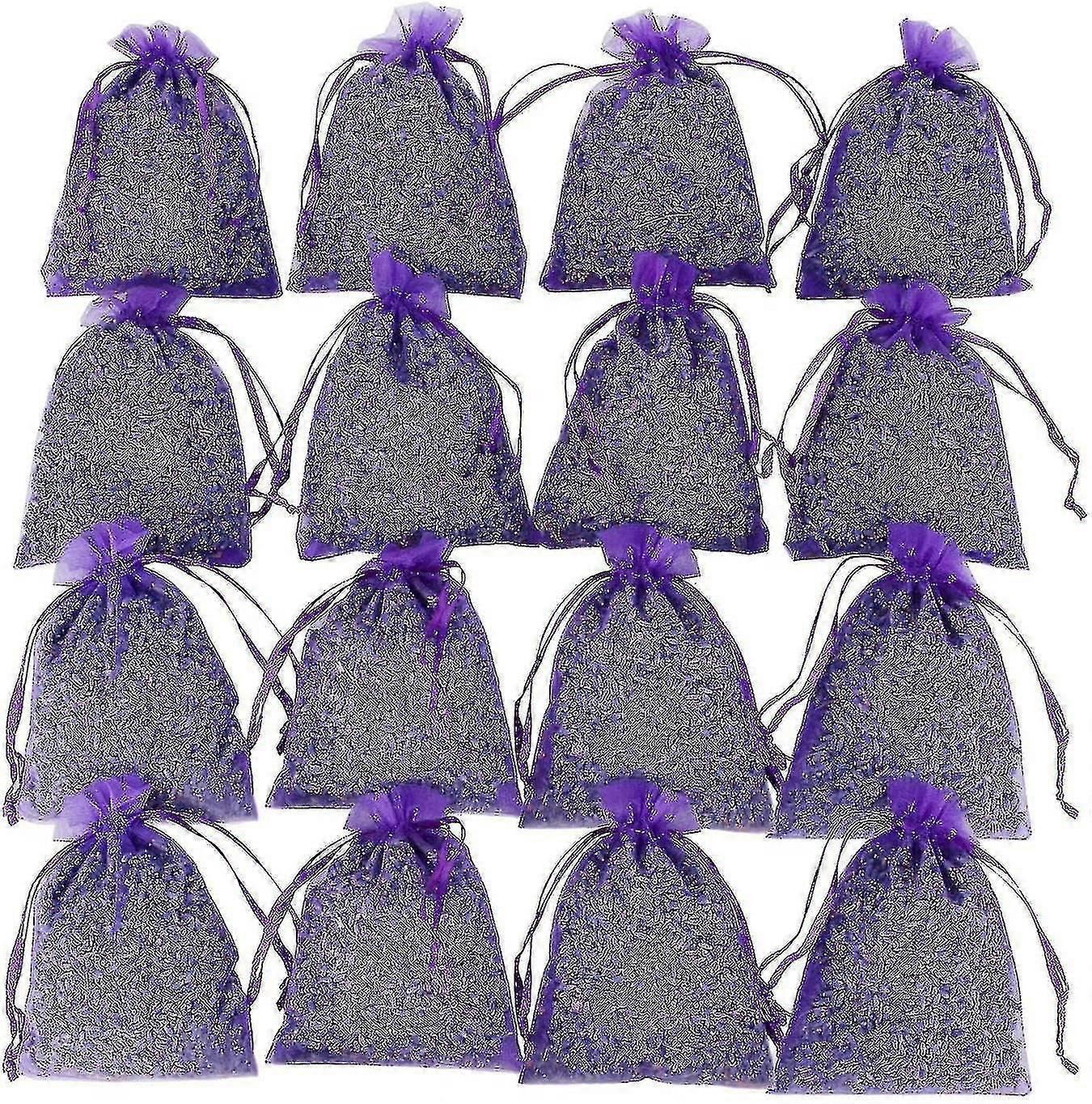 Tørket lavendel poser skuffer freshener hjem duft, 16 pose poser ha