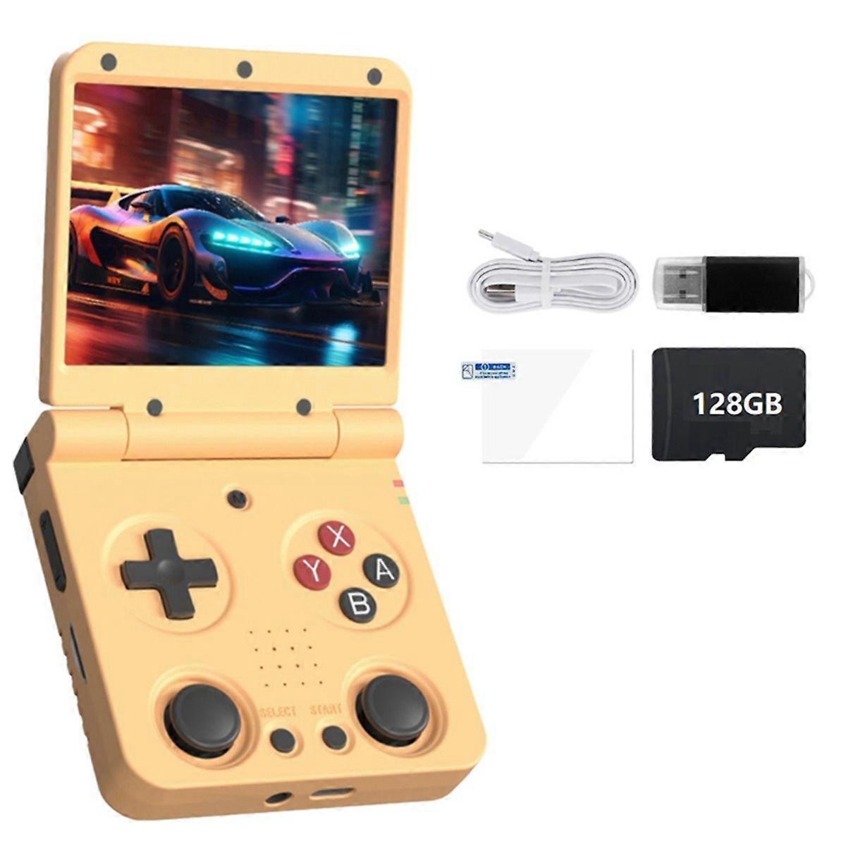 Flip V2 Handheld Video Game Console 128GB 3.5Inch IPS Screen Open Source Game Console -Compatible Ga