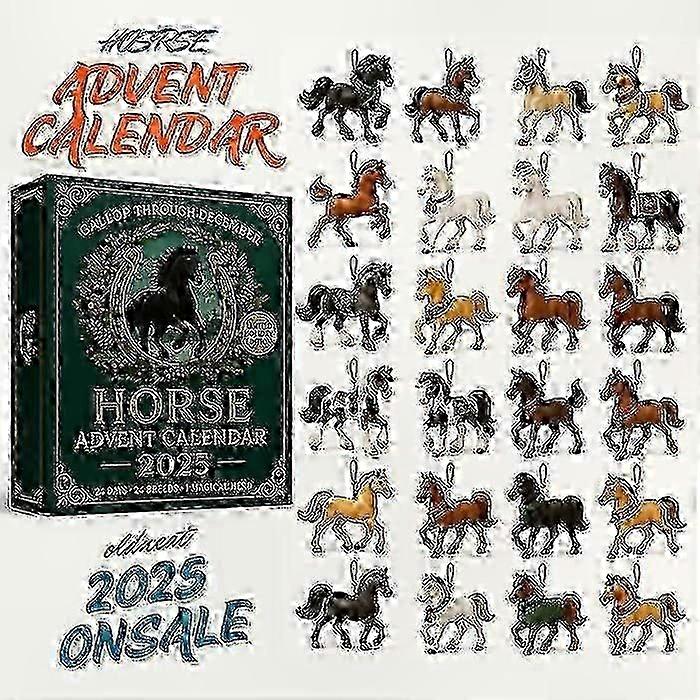 2025 New Acrylic Christmas Countdown Advent Calendar Blind Box