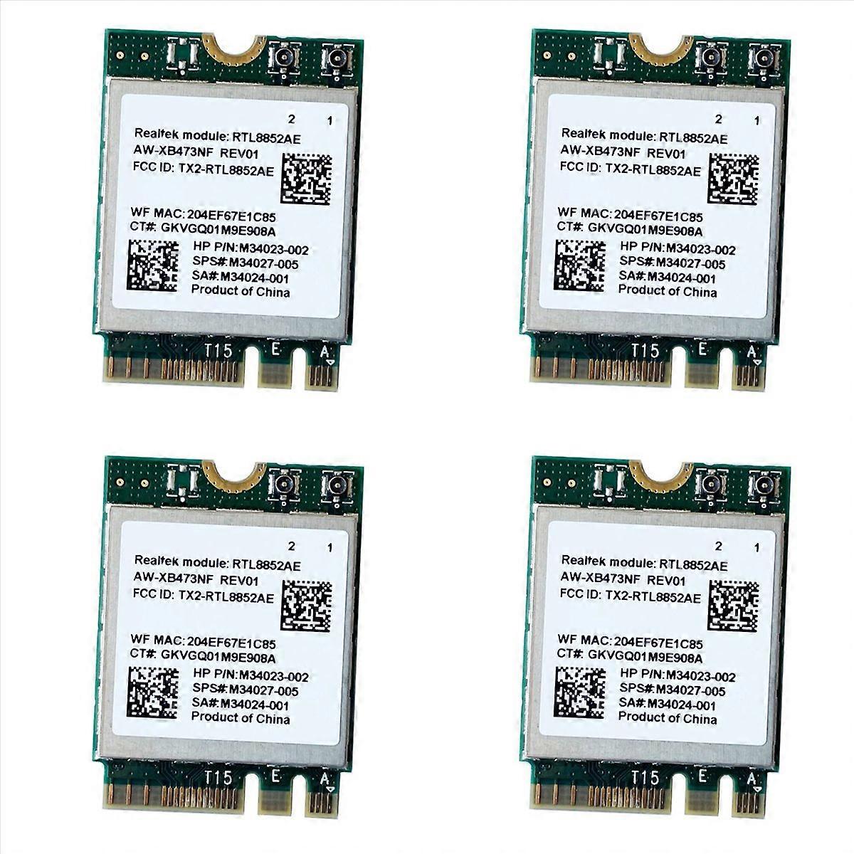 4X 2.4G 5G 802.11AC/AX Wireless Module AW-XB473NF RTL8852AE RTL8852 Wifi 6 -MIMO Network Card Blueto