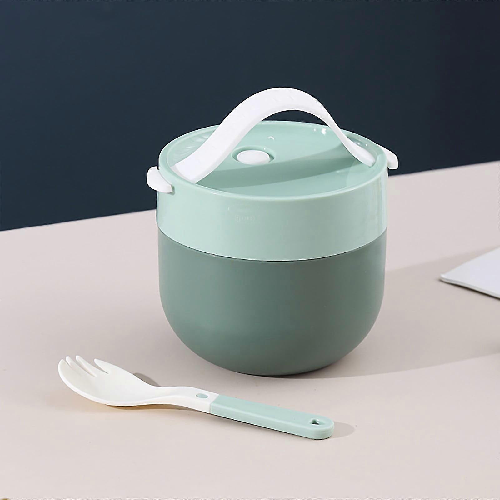 Quinlirra Soup Cup with Lid & Scoop - Portable Soup Mug, Cereal Bowl, To-Go Container for Soups, Noodles, Hot Cereal compatible with on-the-go use