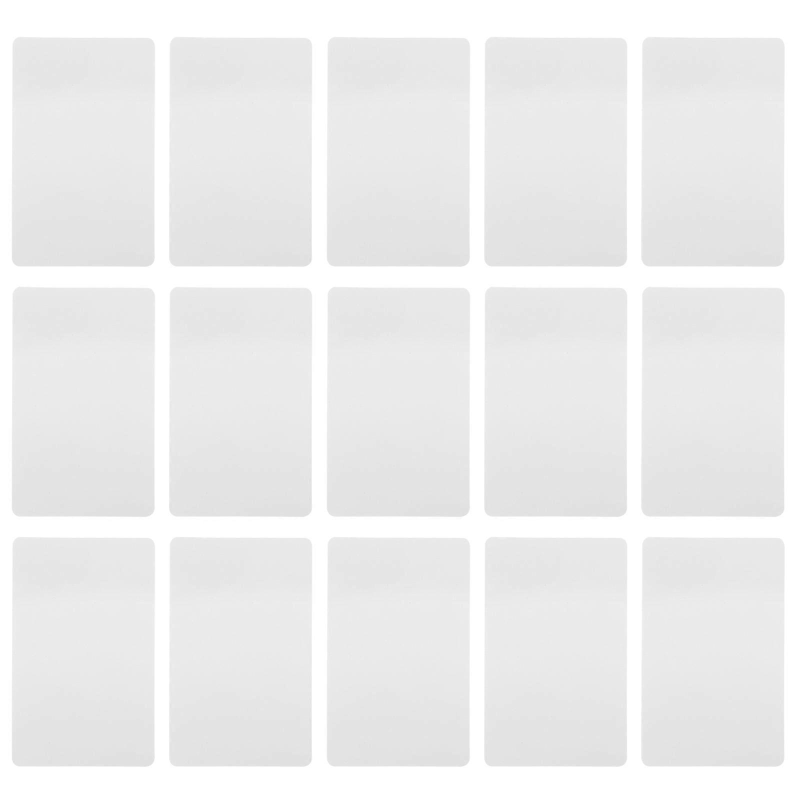 PVC Access System Cards for DIY Use 30Pcs White Plastic Badge