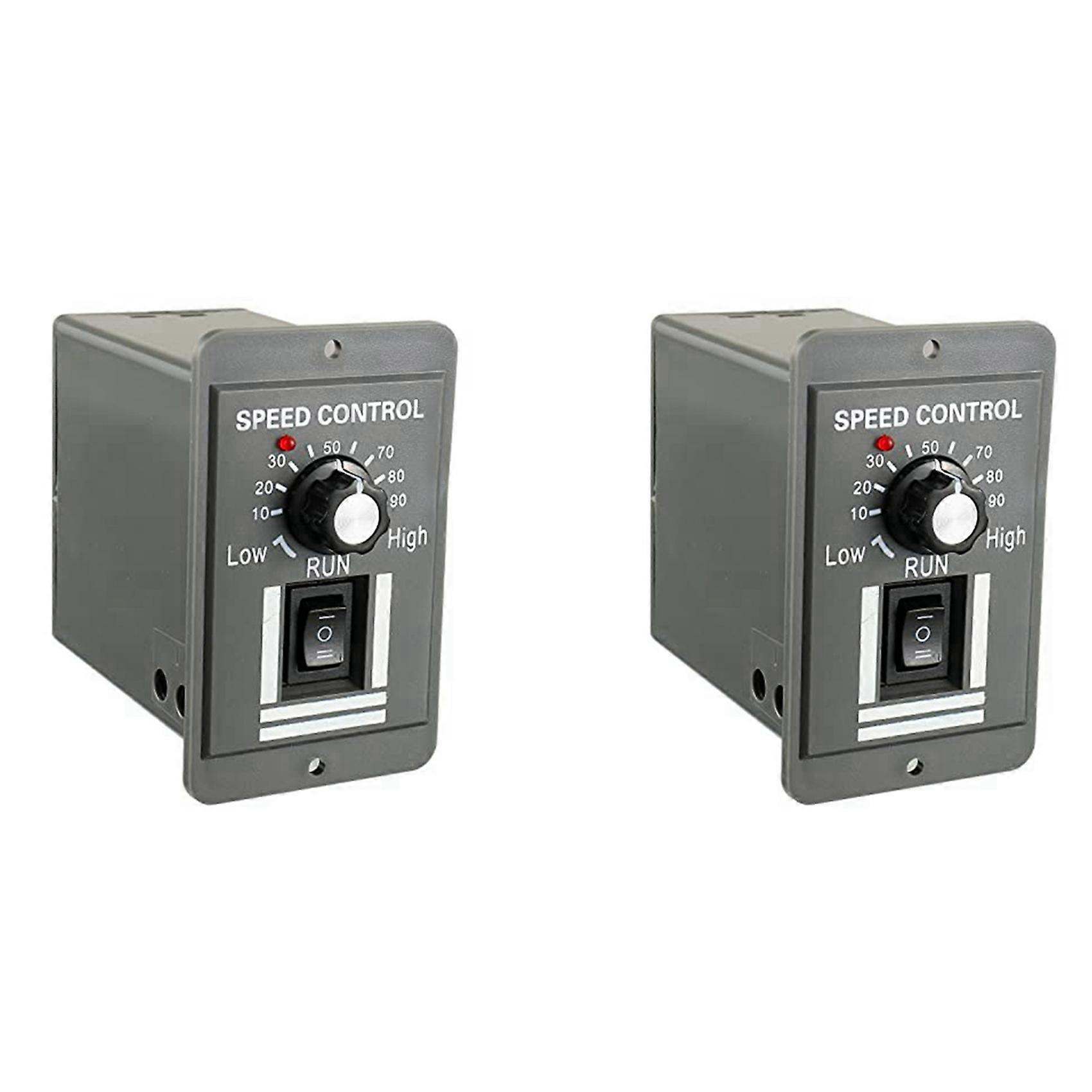 2X DC 12-60V Motor Speed Controller 20A Adjustable PWM Controller Switch Forward/Reverse Electric Motor Speed Regulator