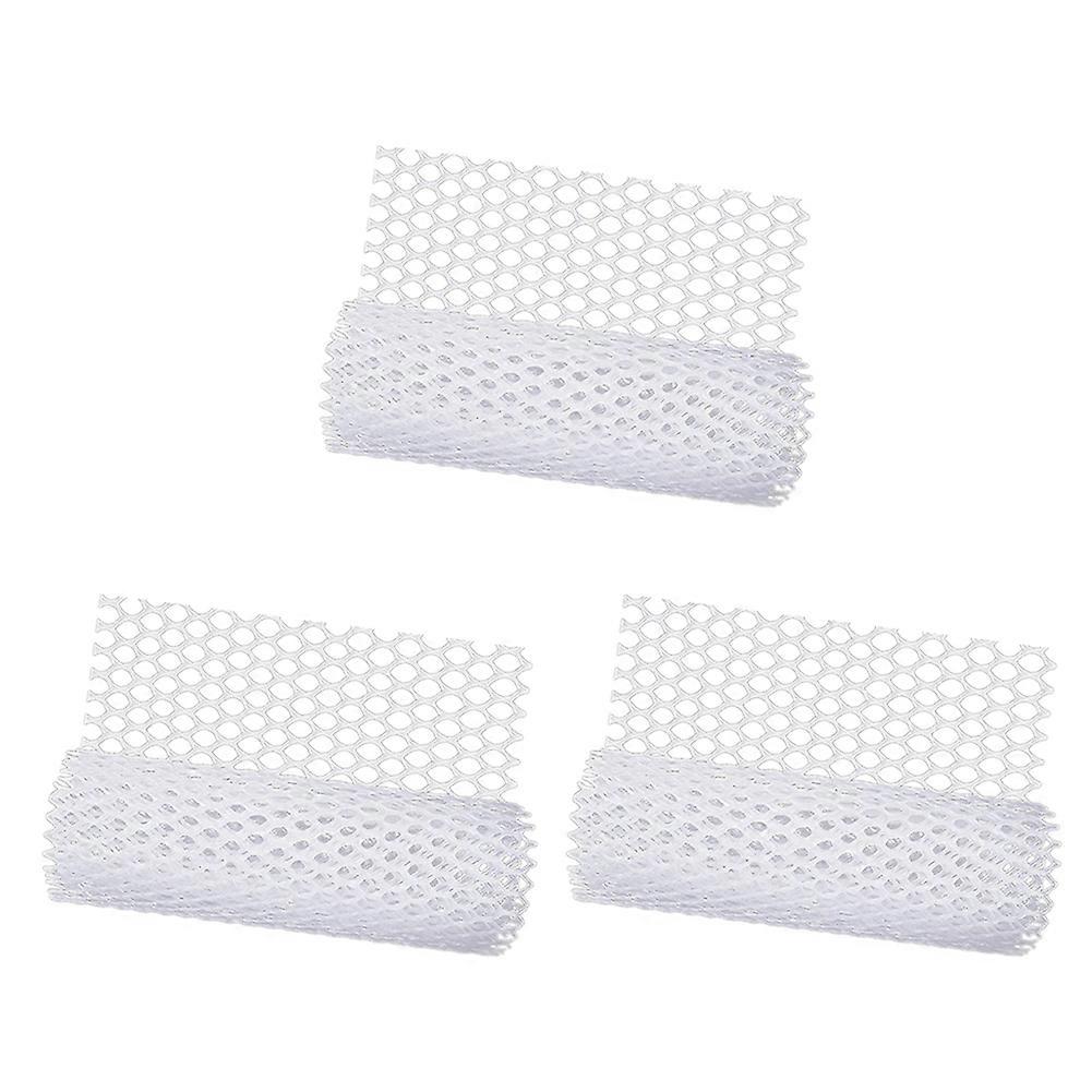 3X Reusable Plastic Chicken Wire Fence Mesh Lightweight Durable Hexagonal Mesh DIY Project (White)