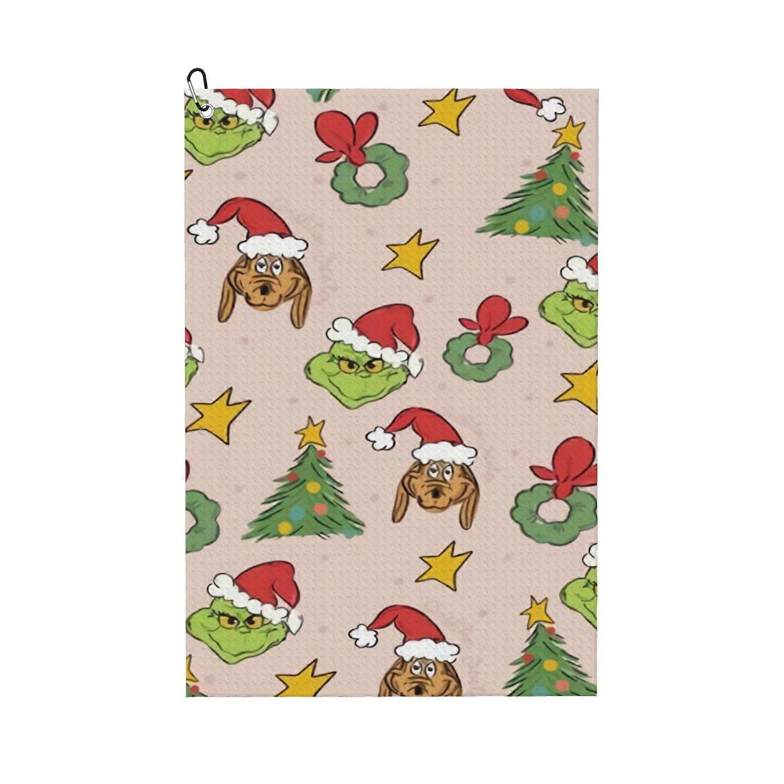 Grin-Ch-golfpyyhe miehille, mikrokuituinen vohvelimainen golfpyyhe, golftarvikkeet, joulu, syntymäpäivälahja