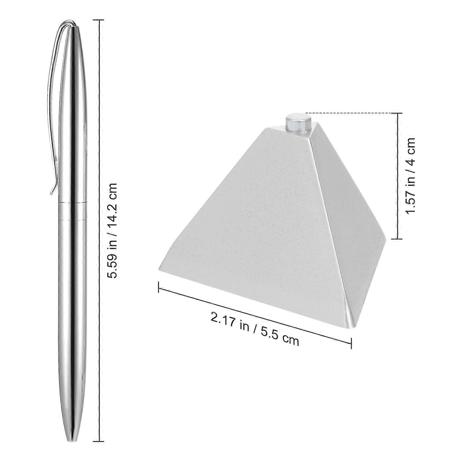 1 Set of Office Writing Pen Office Desktop Writing Pen with Base Desk Accessory for Men