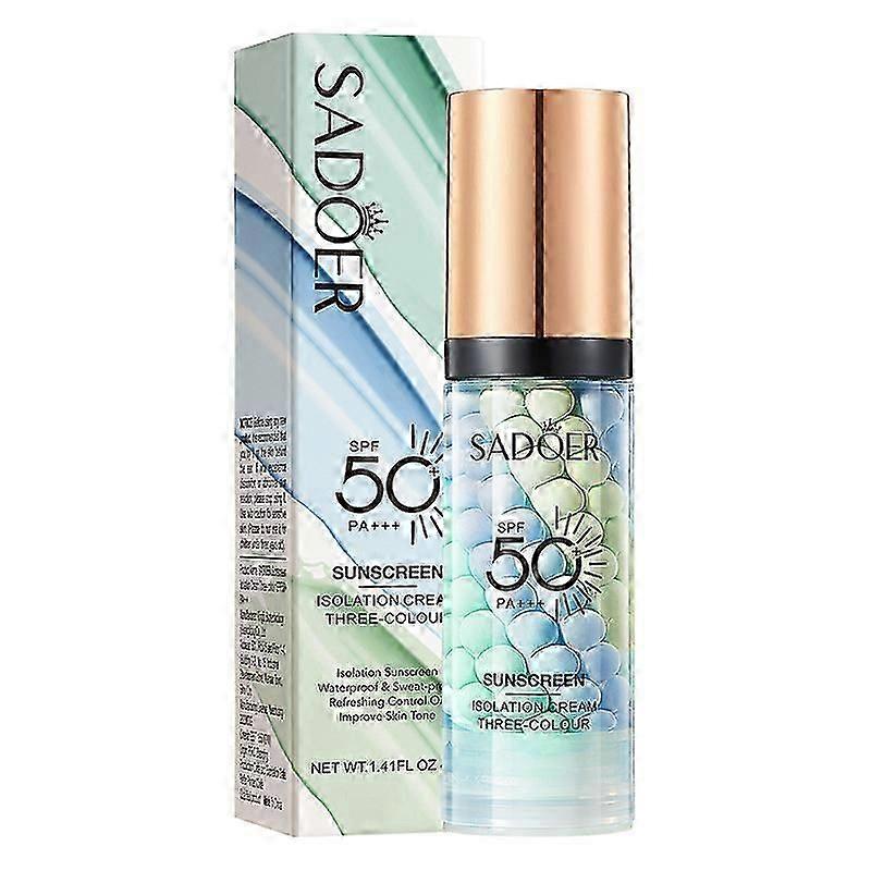 SADOER three color sunscreen, isolation and face repair cream, concealer sunscreen