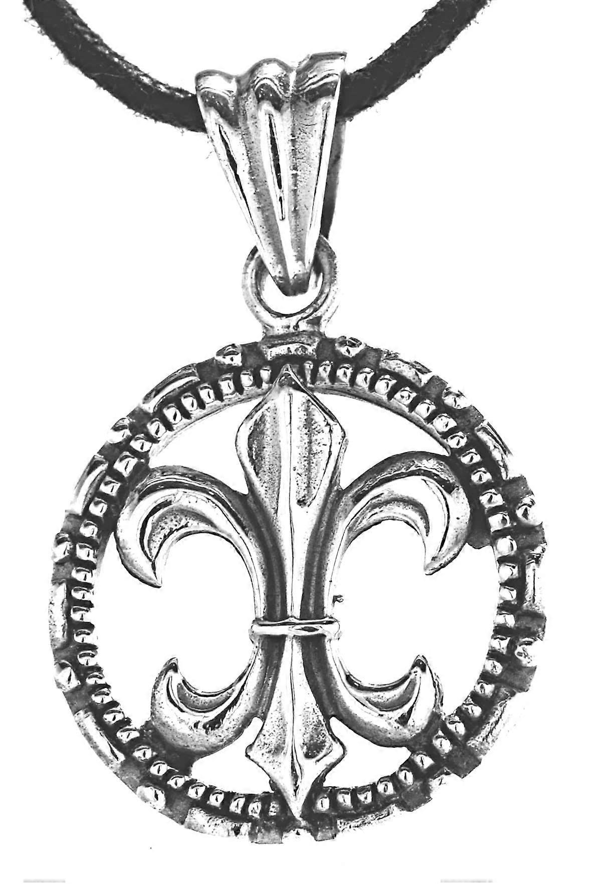 Fleur-de-lis 239 With Basket Chain - Silver