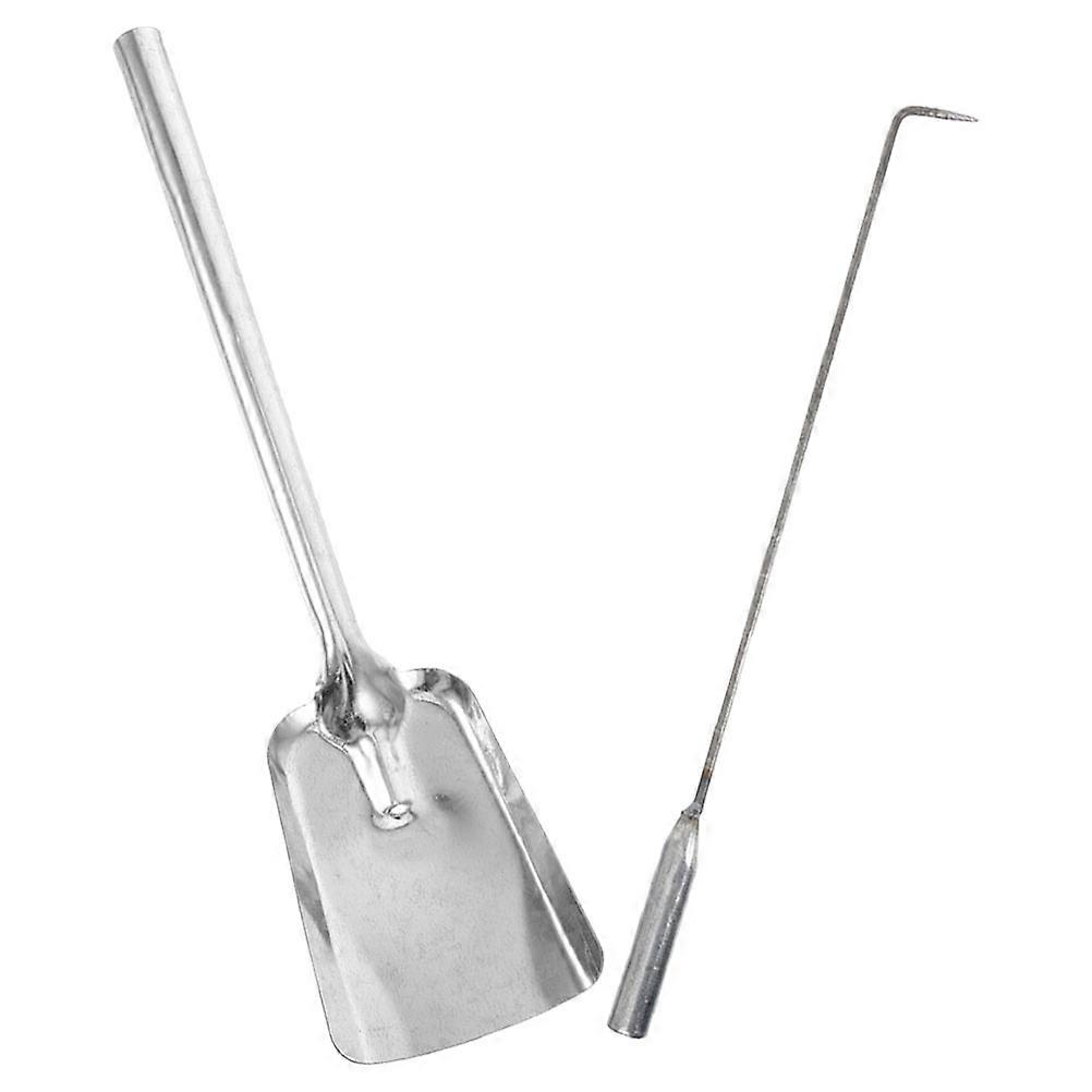 Silver Wall Fireplace Coal Set for Fire Management