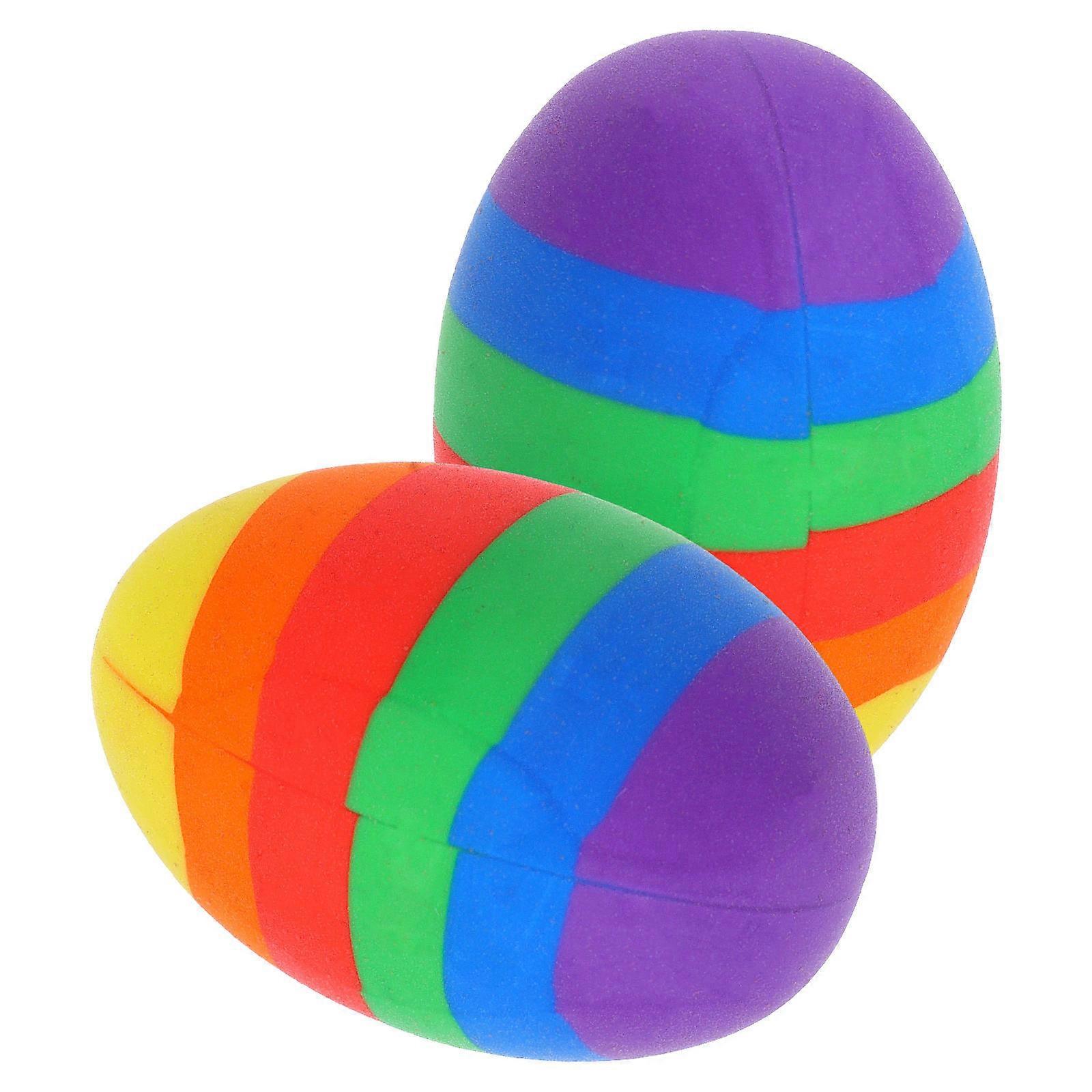 Egg Shaped Eraser Easter-Themed for 2Pcs Mini Classroom Rewards