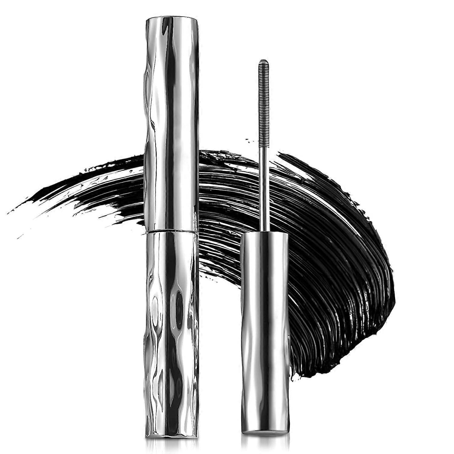 Waterproof Smudge Proof Mascara Long Lasting Curl and Definition with Precision Brush Black