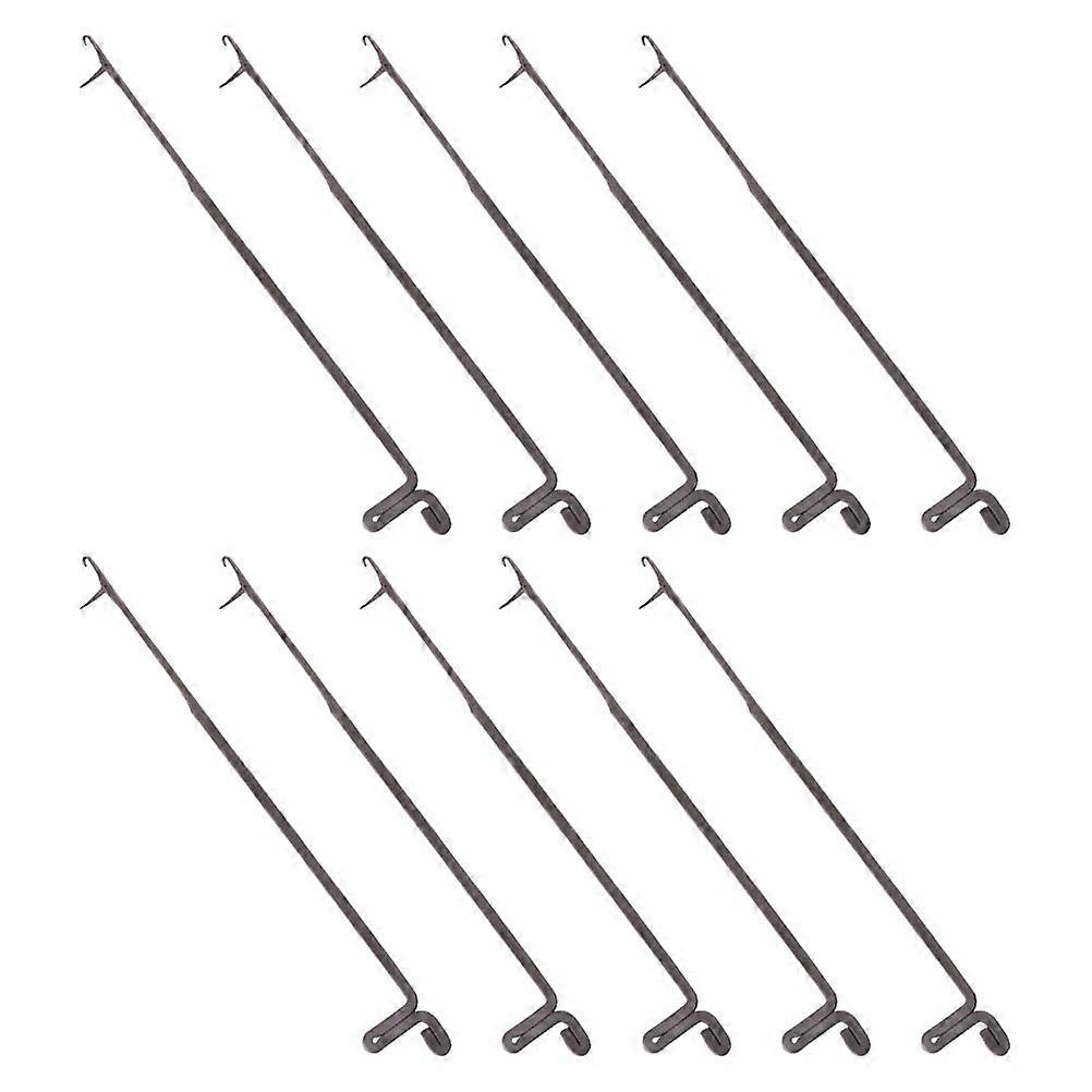 Latch Crocheting Hooks Set for DIY Knitting with 10Pcs Sturdy Metal Crochet Kit
