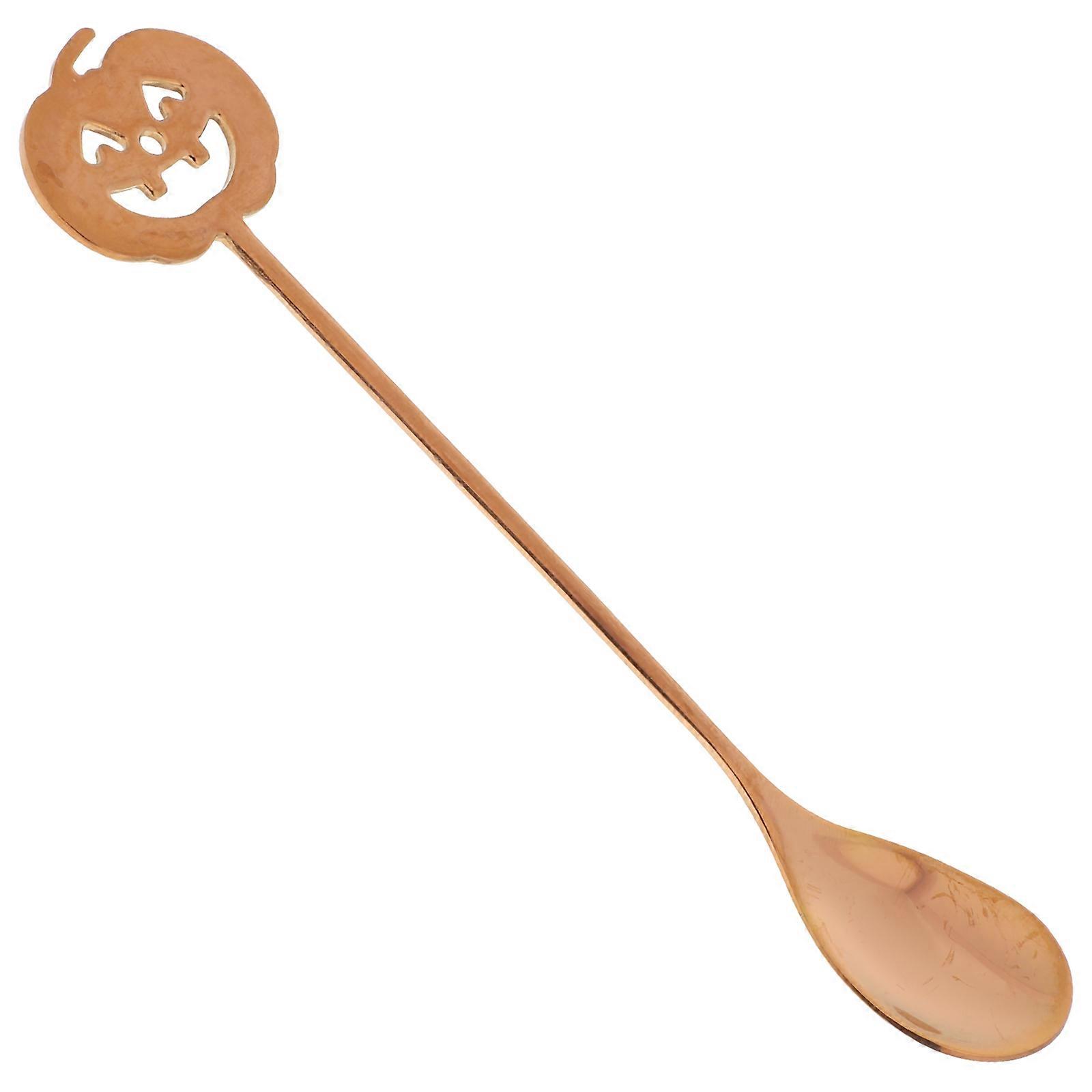 Espresso Tea Spoon Stainless Teaspoons for 1 Small Pumpkin Shaped Spoon