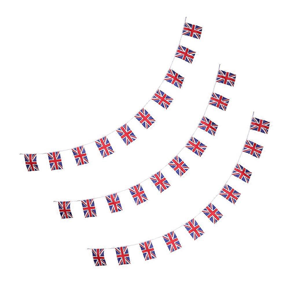British Party Decorations Flag String Banner for Decoration 3 Strings