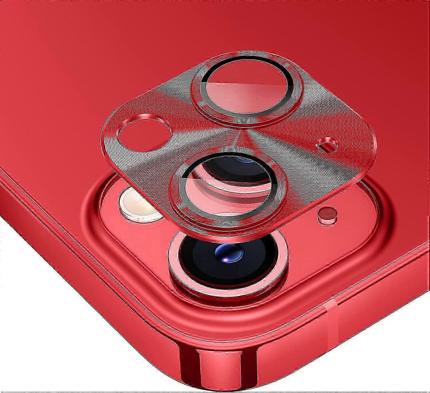 (red) Back Camera Protector For Iphone 14 /iphone 14 Plus, 9h Hardness Camera Lens Protection 2.5d Full Coverage Camera Protector For Iphone 14/iphone