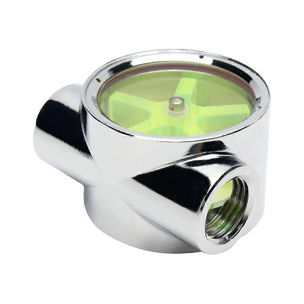 D��bitm��tre professionnel en cuivre chrom��, indicateur de d��bit de refroidissement par eau, filetage G1/4, 2 voies