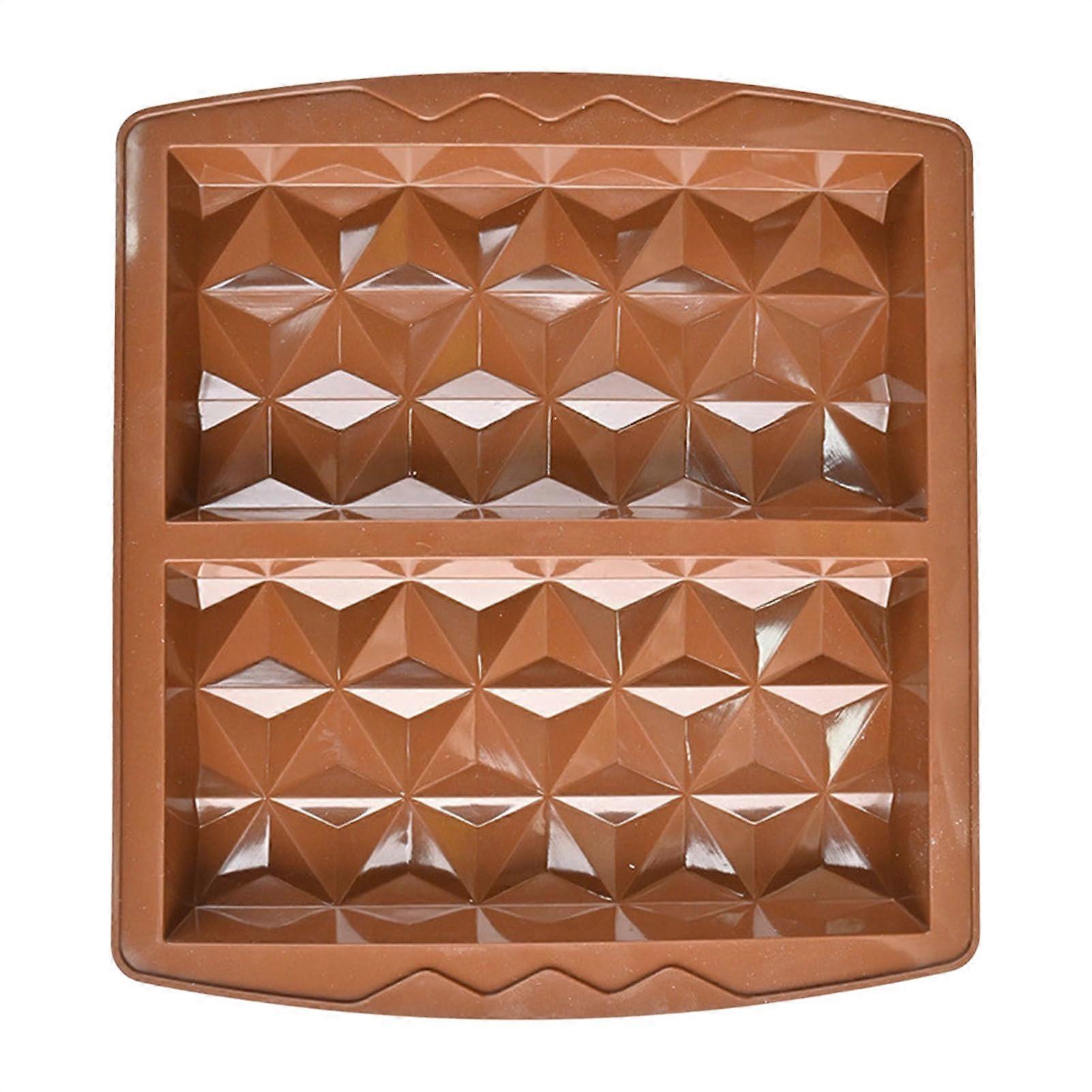 Silicone Chocolate Bar Mold Nonstick Flexible Baking and Candy Making Oven Freezer Safe