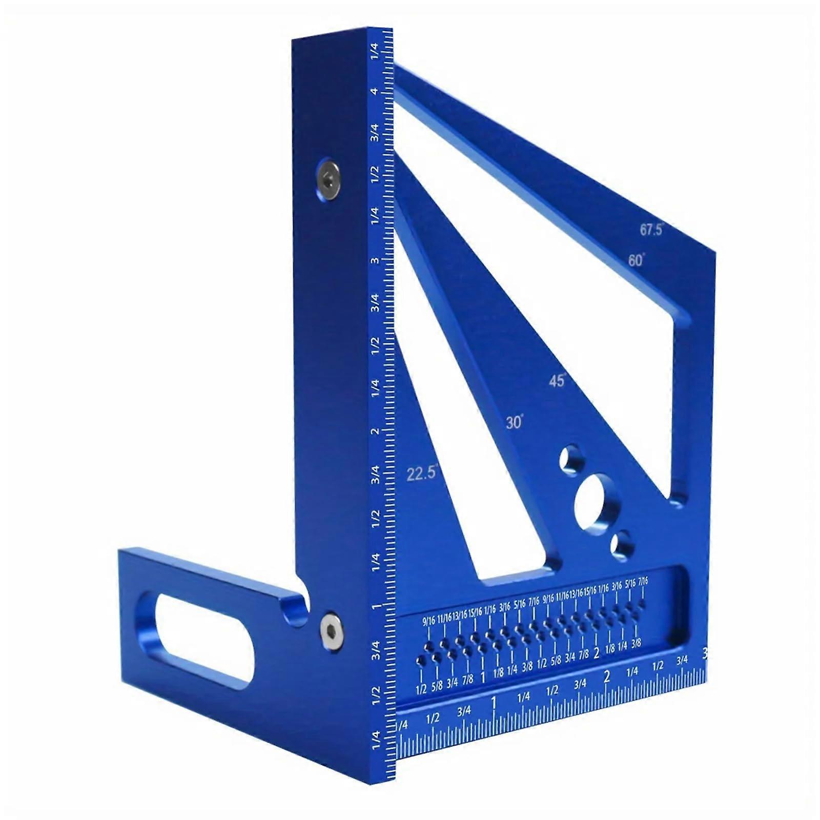 Aluminum Alloy Carpenter Square with MultiAngle Speed Square Protractor for Woodworking Precision