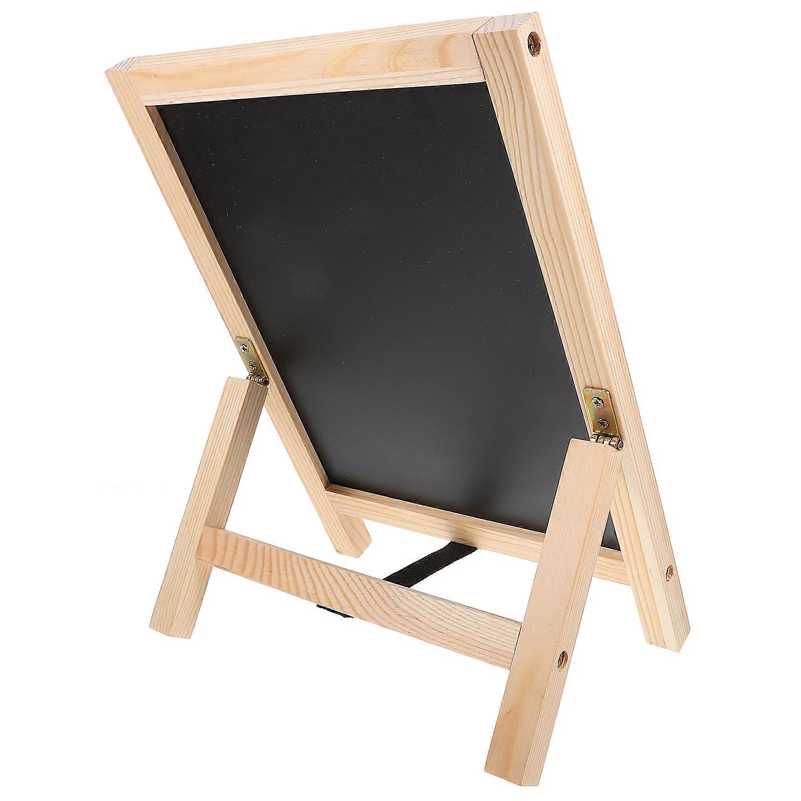 Double Sided Chalkboard Signs 3Pcs Wood Chalk Board For Office Use Message Display Classic Compact Rectangular