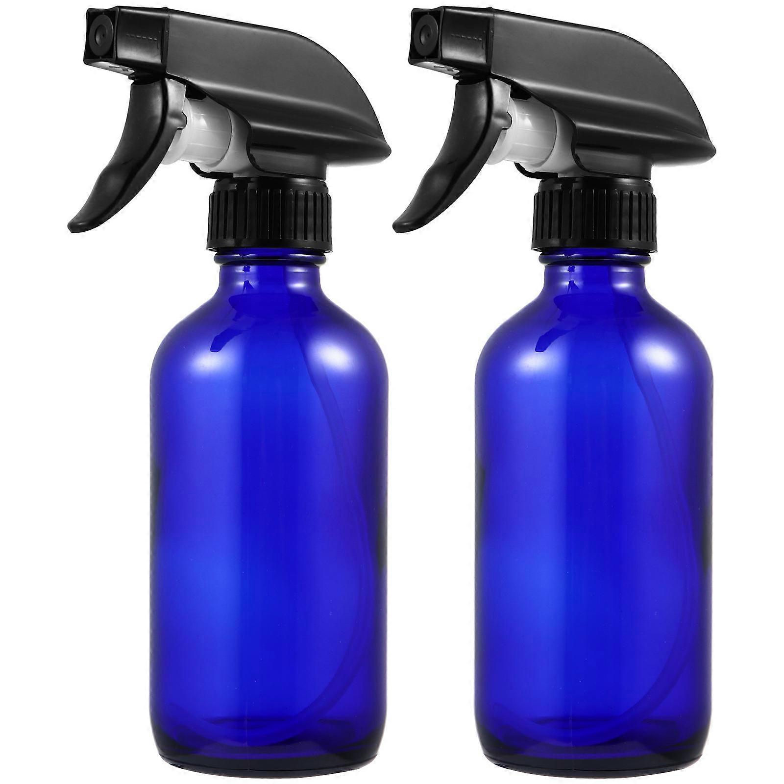 Glass Spray Bottle Sprayer Container for Lotion Storage 2Pcs Blue