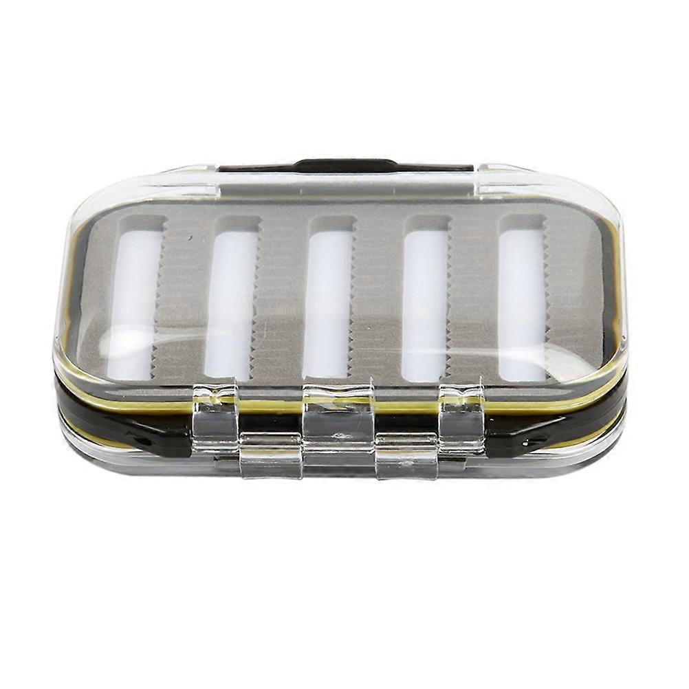 Caixa de pesca de bolso com design resistente à água.