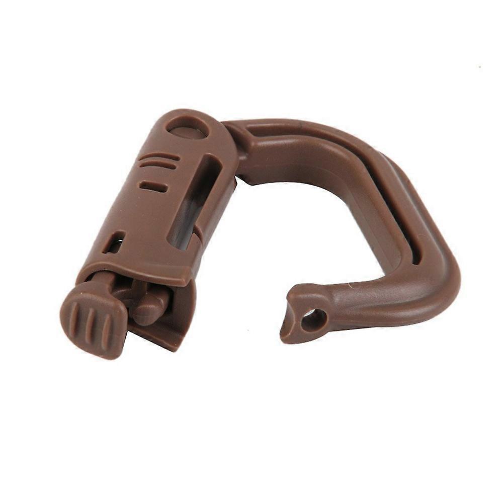 D-Ring Grimloc Locking Buckle for Webbing Brown 10Pcs Multipurpose D-Ring Grimloc Locking