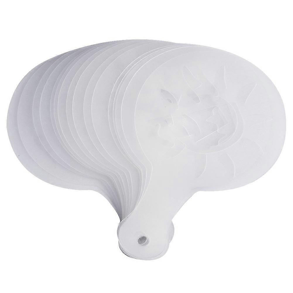 16Pcs Coffee Latte Art Stencil Set with 16 Unique Patterns Reusable Plastic Cappuccino Templates