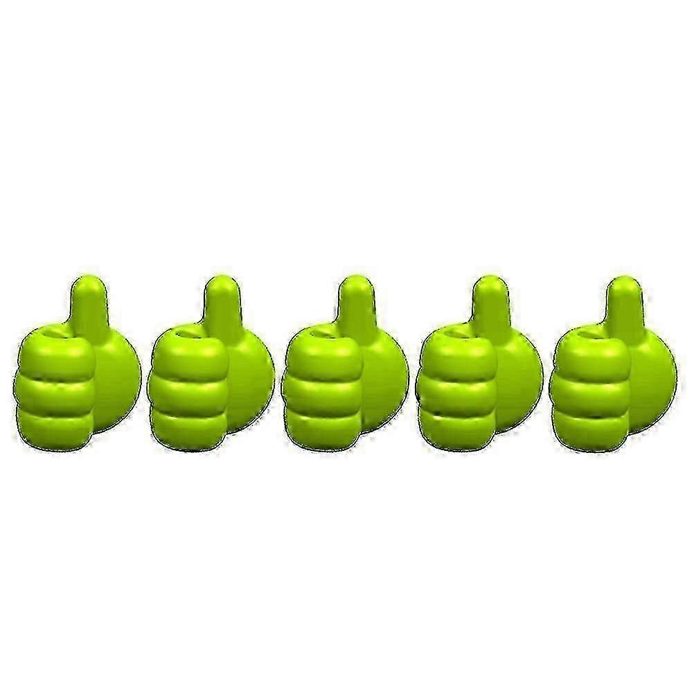 5pcs Creative Thumb Wall Hooks-Multi-function with Anti-scratch Adhesive 26s
