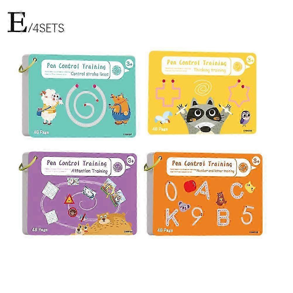 Tracing Workbook Set Pen Control Painting Book Magic Practice Copybook 2025