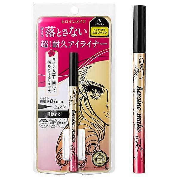 Ultra Fine Tip Liquid Eyeliner Black 0.4ml Smudge Proof Waterproof Long Lasting