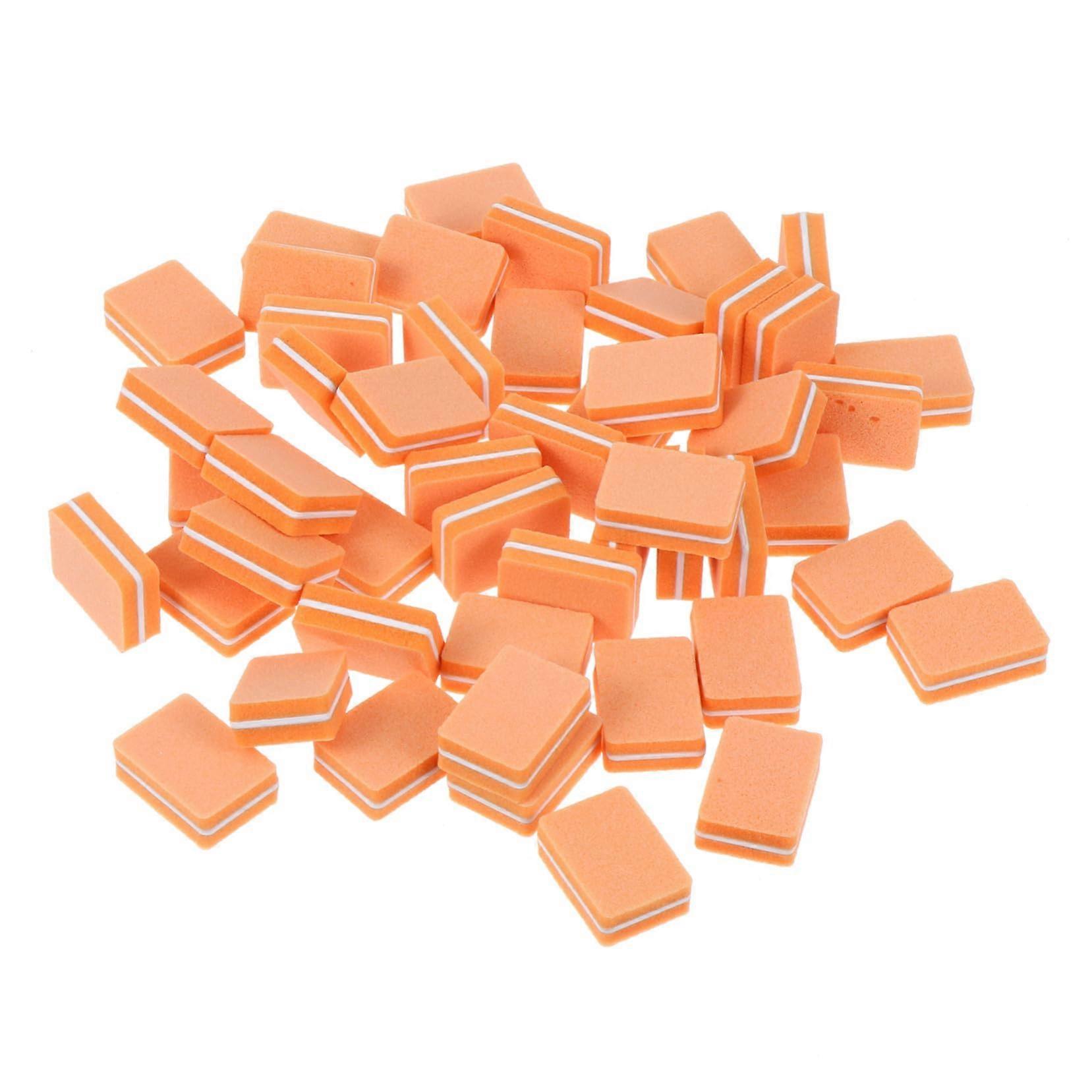 50pcs Mini Nail Buffer Blocks for Acrylic Nails, Gentle Sponge Buffers for Smooth Manicure Prep