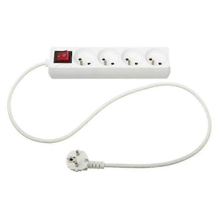 Power Strip "4 Sockets" 24cm White